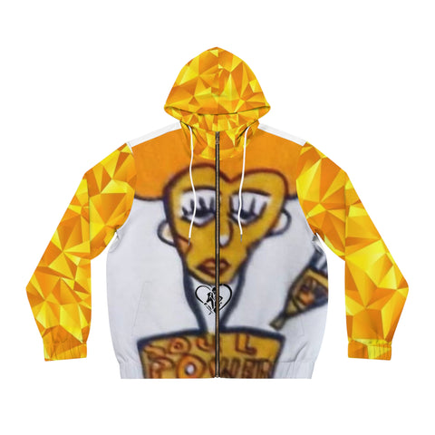 Men's Full-Zip HIP HOP ART  Hoodie (AOP)