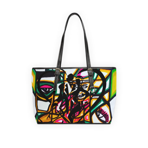 PU HIP HOP ART Leather Shoulder Bag