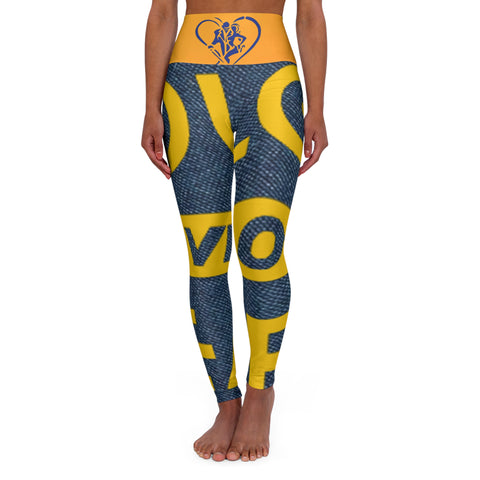 High Waisted  HIP HOP ART Yoga Leggings (AOP)