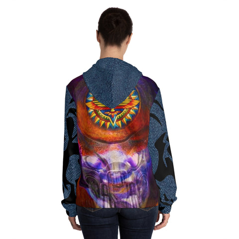 Women’s Full-Zip HIP HOP ART Hoodie (AOP)