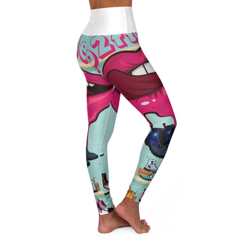 High Waisted  HIP HOP ART Yoga Leggings (AOP)