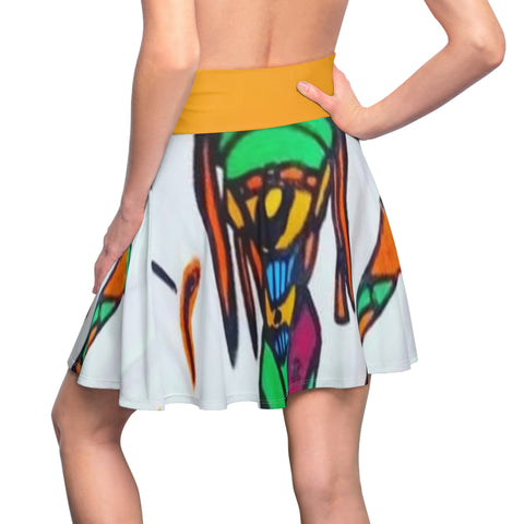 Women's HIP HOP ART Skater Skirt (AOP)