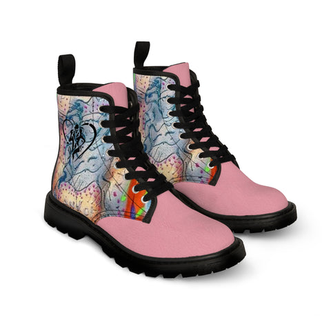 Men's  HIP HOP ART Canvas Boots