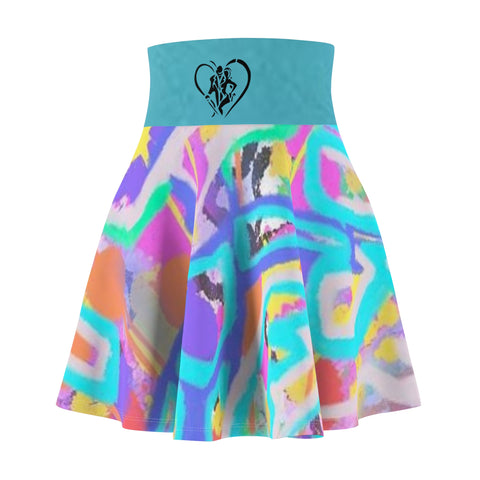 Women's HIP HOP ART Skater Skirt (AOP)