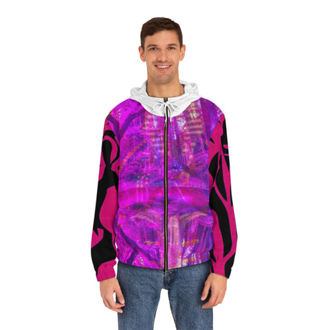 Men's Full-Zip  HIP HOP ART Hoodie (AOP)