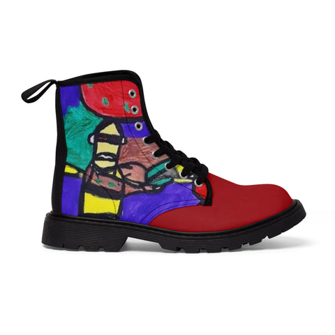 Women's HIP HOP ART Canvas Boots