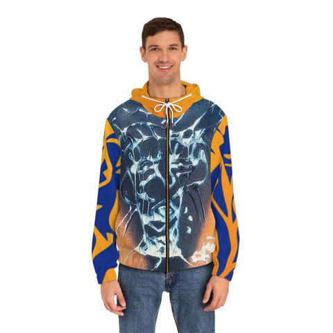 Men's Full-Zip  HIP HOP ART Hoodie (AOP)