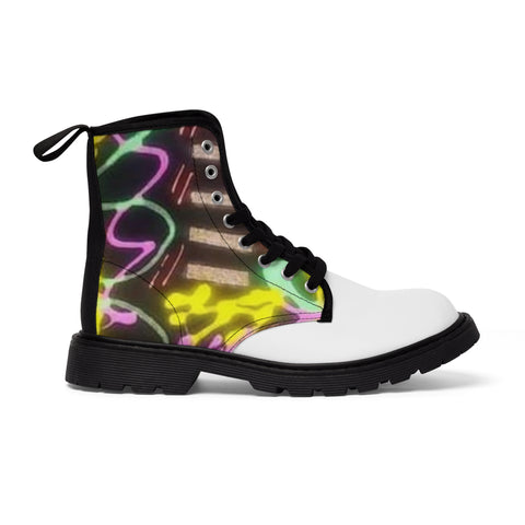 Men's Canvas HIP HOP ART  Boots