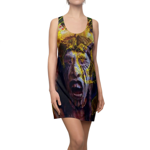 Women's Cut & Sew HIP HOP ART Racerback Dress (AOP)