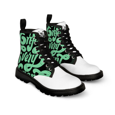 Women's HIP HOP ART Canvas Boots