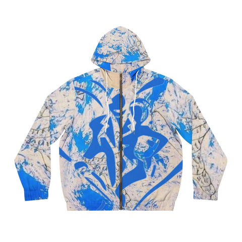 Men's Full-Zip HIP HOP ART  Hoodie (AOP)