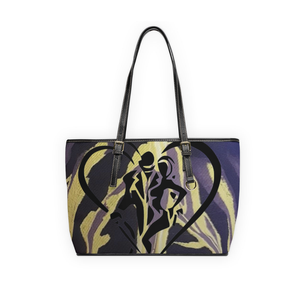 HIP HOP ART Leather Shoulder Bag