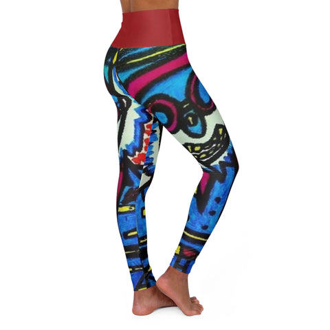 High Waisted  HIP HOP ART Yoga Leggings (AOP)