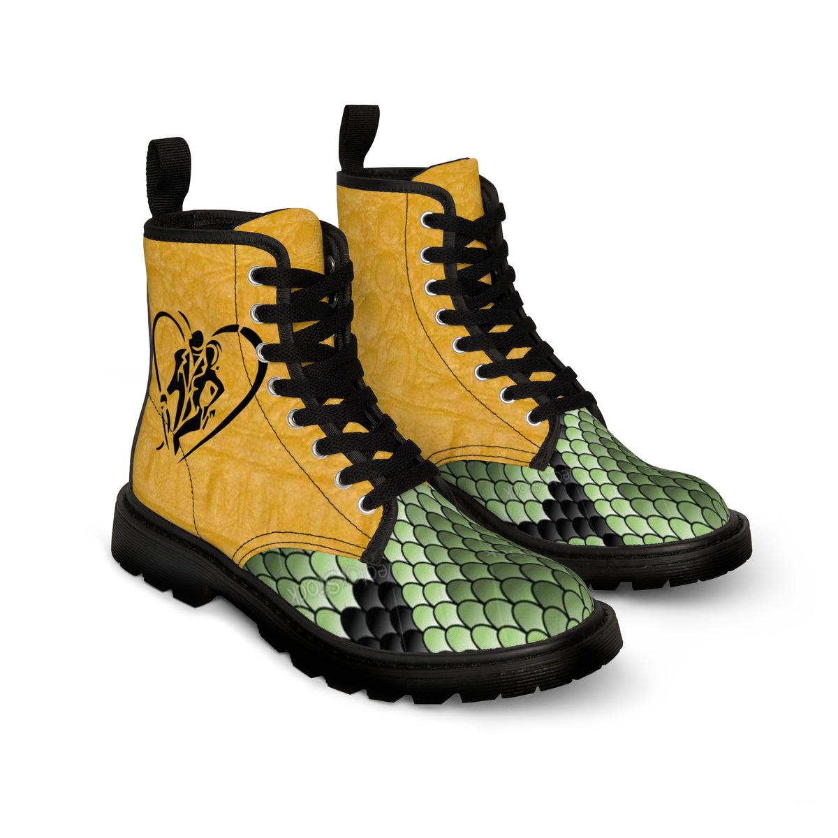 Men's Canvas  HIP HOP ART Boots