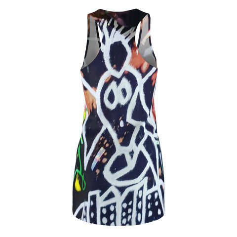 Women's Cut & Sew HIP HOP ART Racerback Dress (AOP)