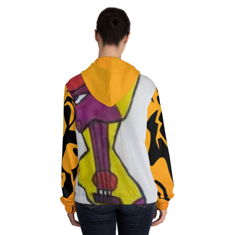 Women’s Full-Zip HIP HOP ART Hoodie (AOP)