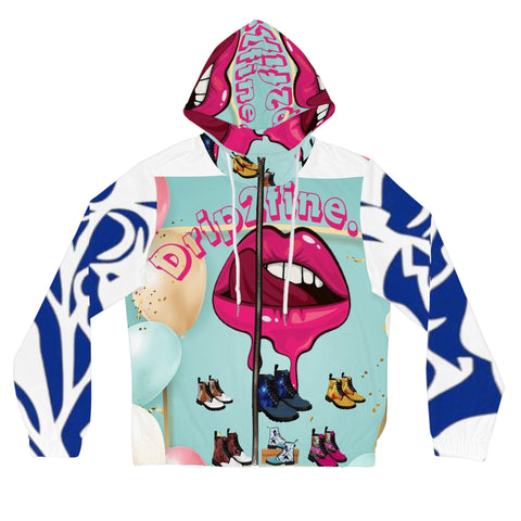 Women’s Full-Zip HIP HOP ART Hoodie (AOP)