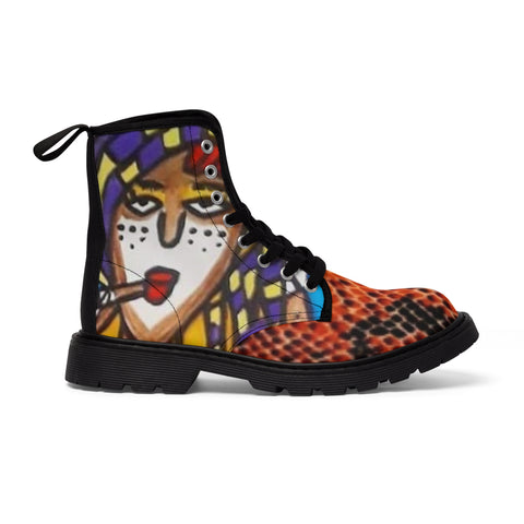 Men's Canvas  HIP HOP ART Boots