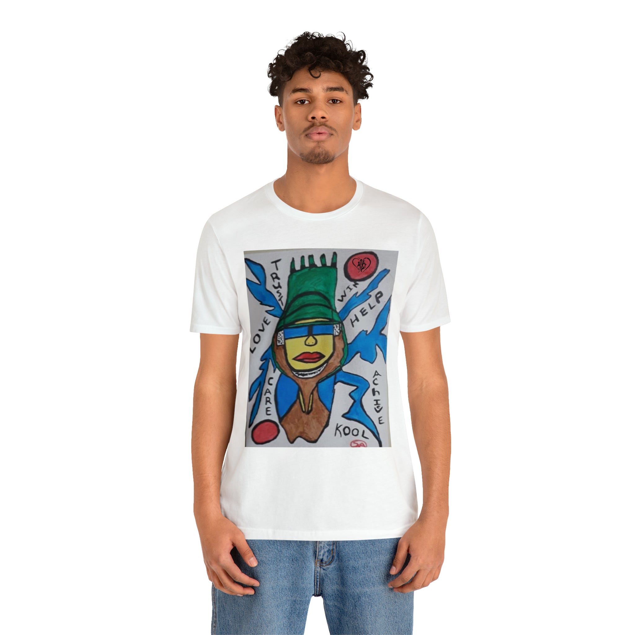 Unisex Hip Hop Art Jersey Short Sleeve Tee