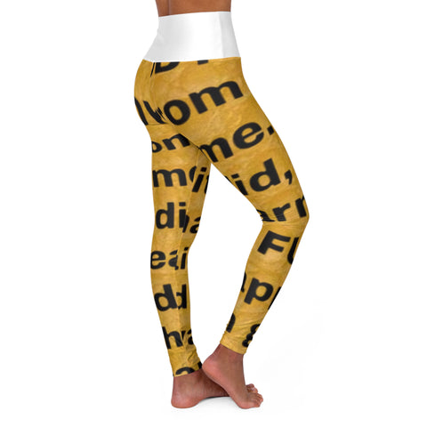 High Waisted HIP HOP ART Yoga Leggings (AOP)