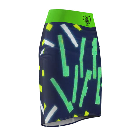 Women's  HIP HOP ART  Pencil Skirt (AOP)