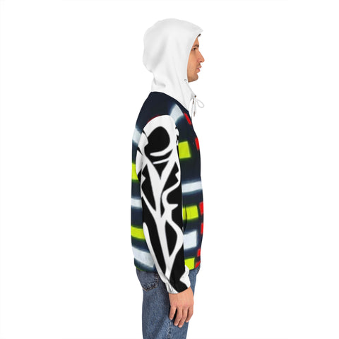 Men's Full-Zip HIP HOP ART Hoodie (AOP)