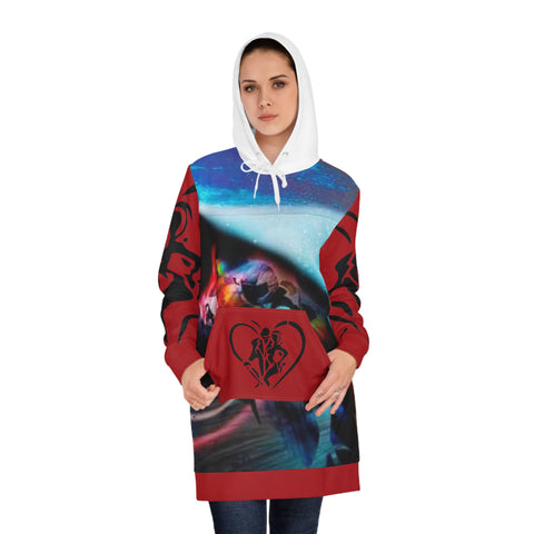 Women's HIP HOP ART Hoodie Dress (AOP)