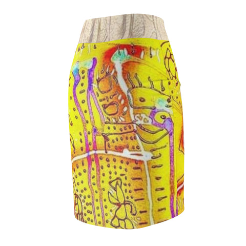 Women's HIP HOP ART Pencil Skirt (AOP)