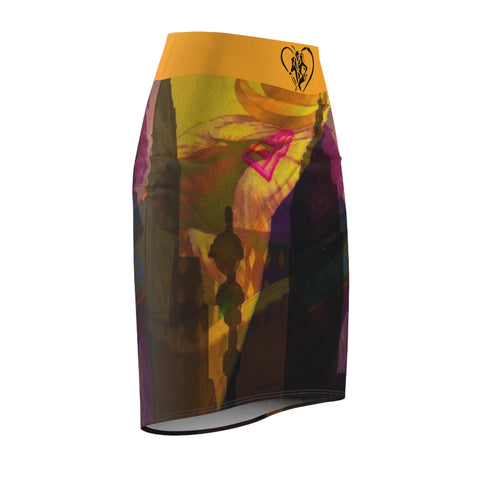 Women's HIP HOP ART Pencil Skirt (AOP)