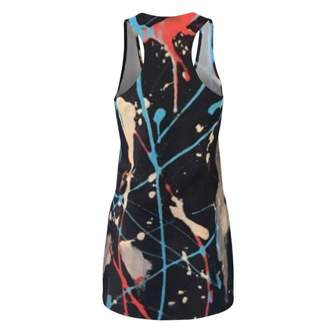 Women's Cut & Sew HIP HOP ART Racerback Dress (AOP)