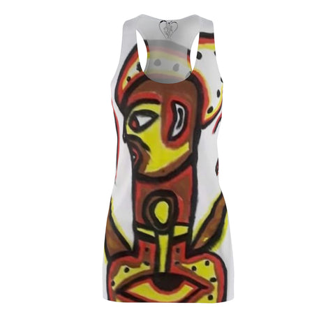 Women's Cut & Sew HIP HOP ART Racerback Dress (AOP)