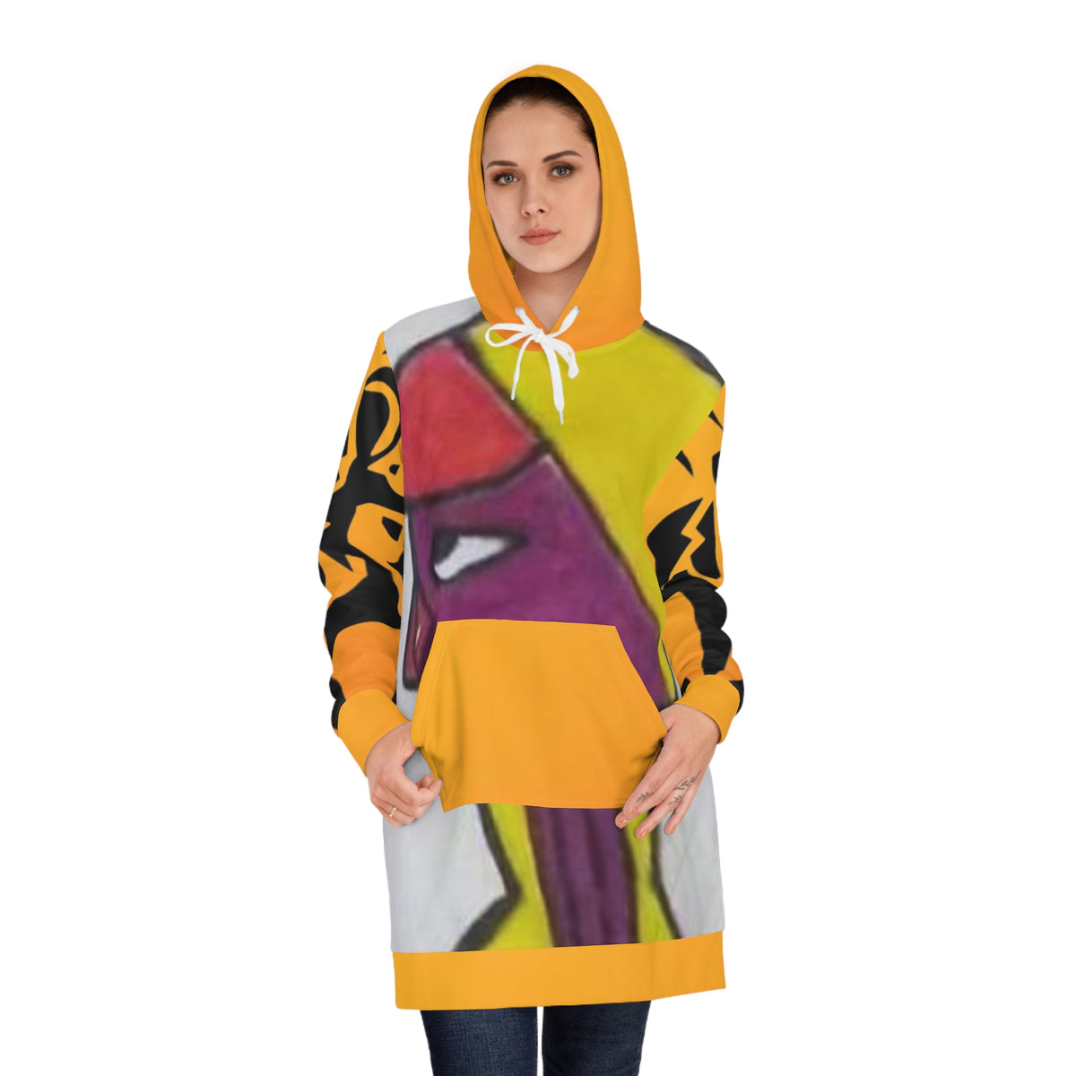 Women's  HIP HOP ART Hoodie Dress (AOP)