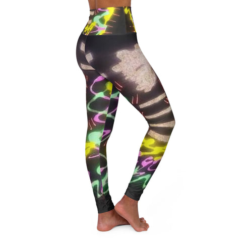 High Waisted  HIP HOP ART  Yoga Leggings (AOP)