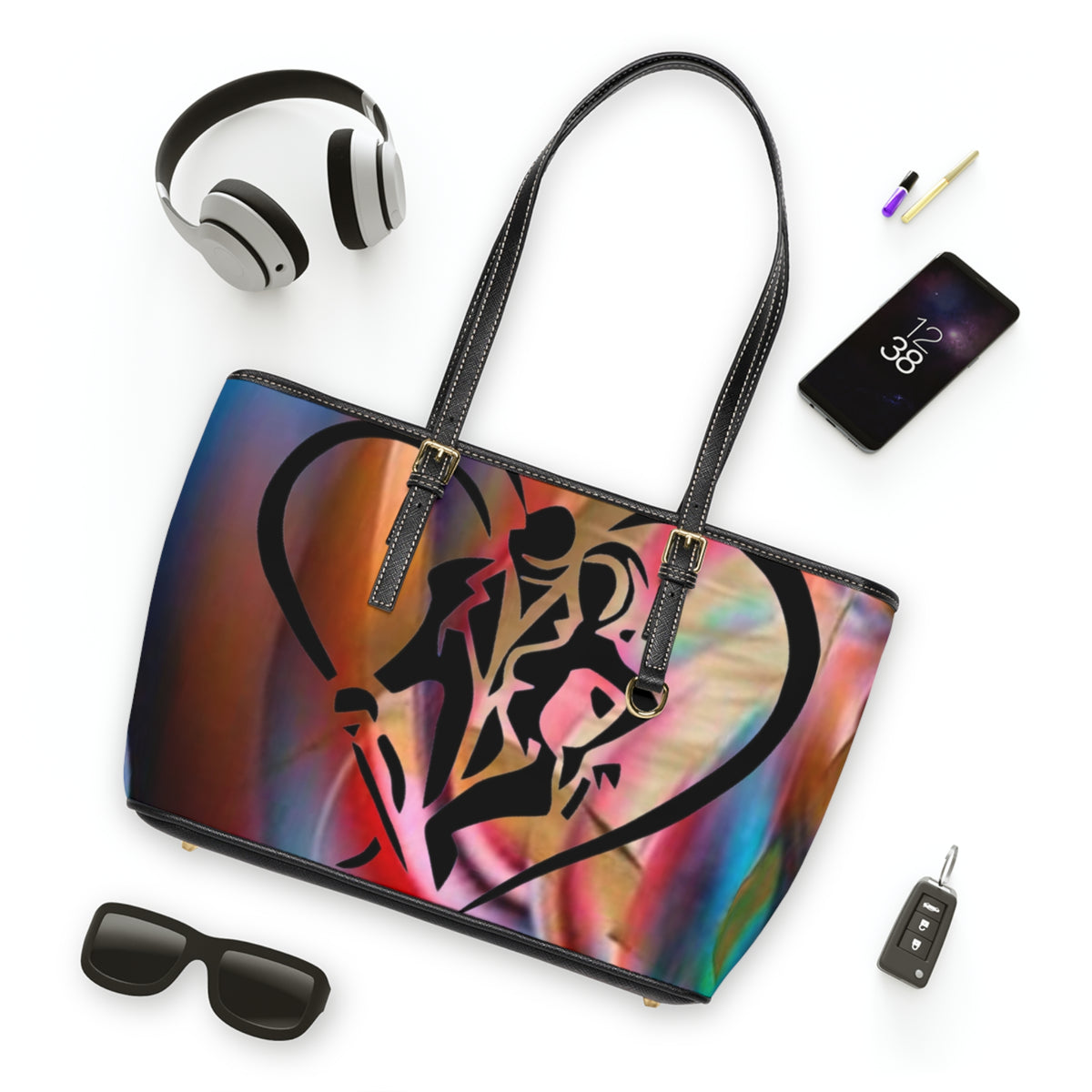 PU Leather  HIP HOP ART  Shoulder Bag