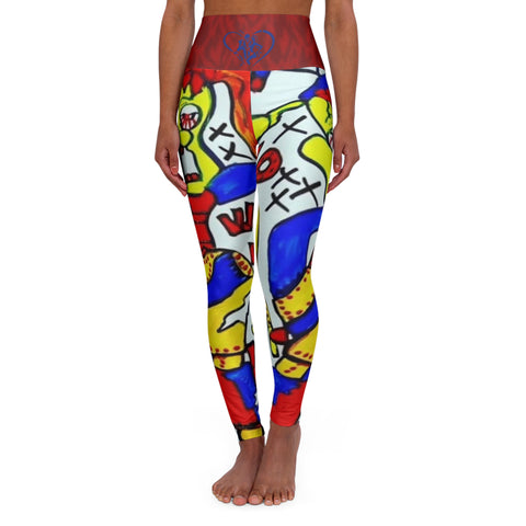 High Waisted  HIP HOP ART Yoga Leggings (AOP)