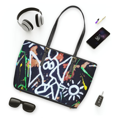 PU Leather  HIP HOP ART Shoulder Bag