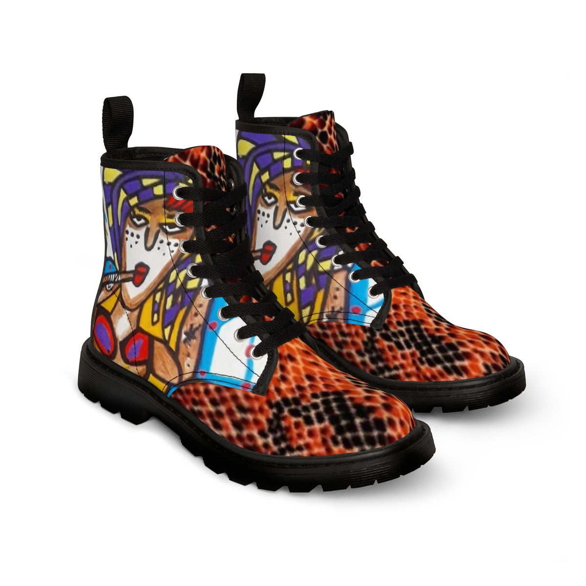 Men's Canvas HIP HOP ART Boots