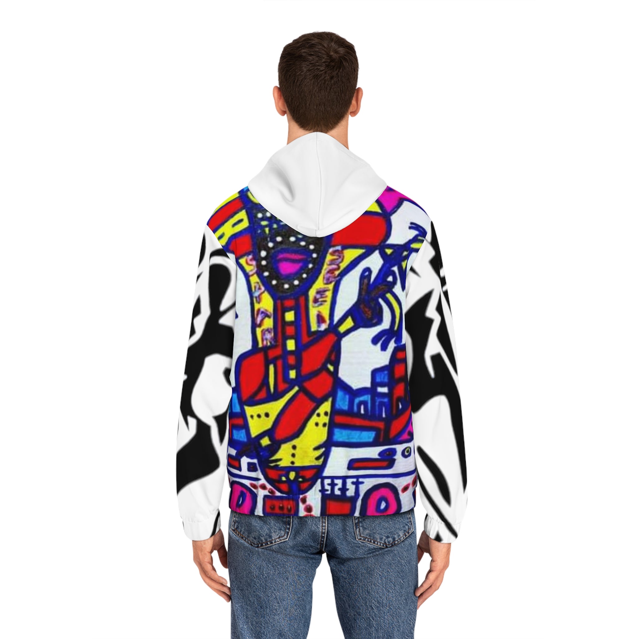 Men's Full-Zip HIP HOP ART Hoodie (AOP)