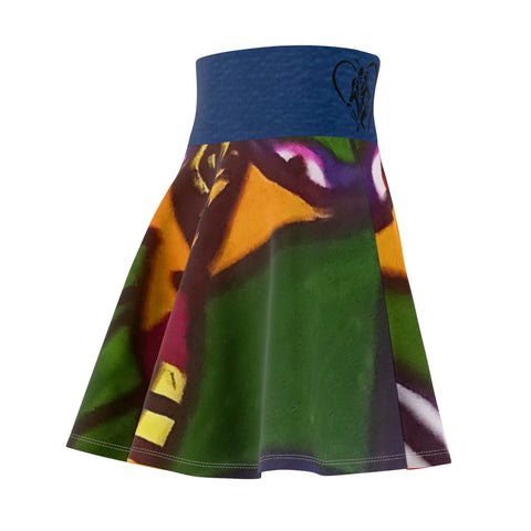 Women's  HIP HOP ART Skater Skirt (AOP)