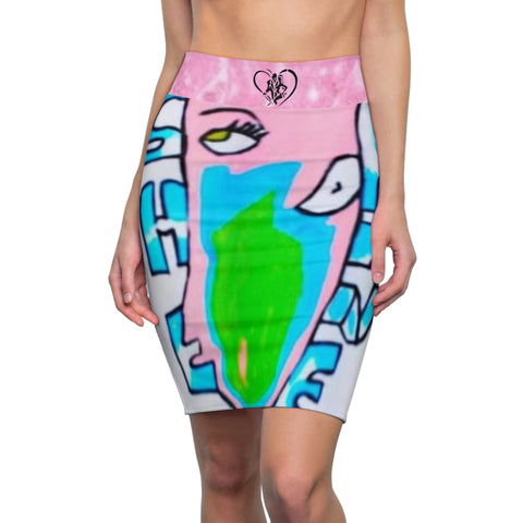 Women's  HIP HOP ART Pencil Skirt (AOP)