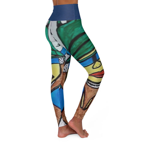 High Waisted HIP HOP ART Yoga Leggings (AOP)