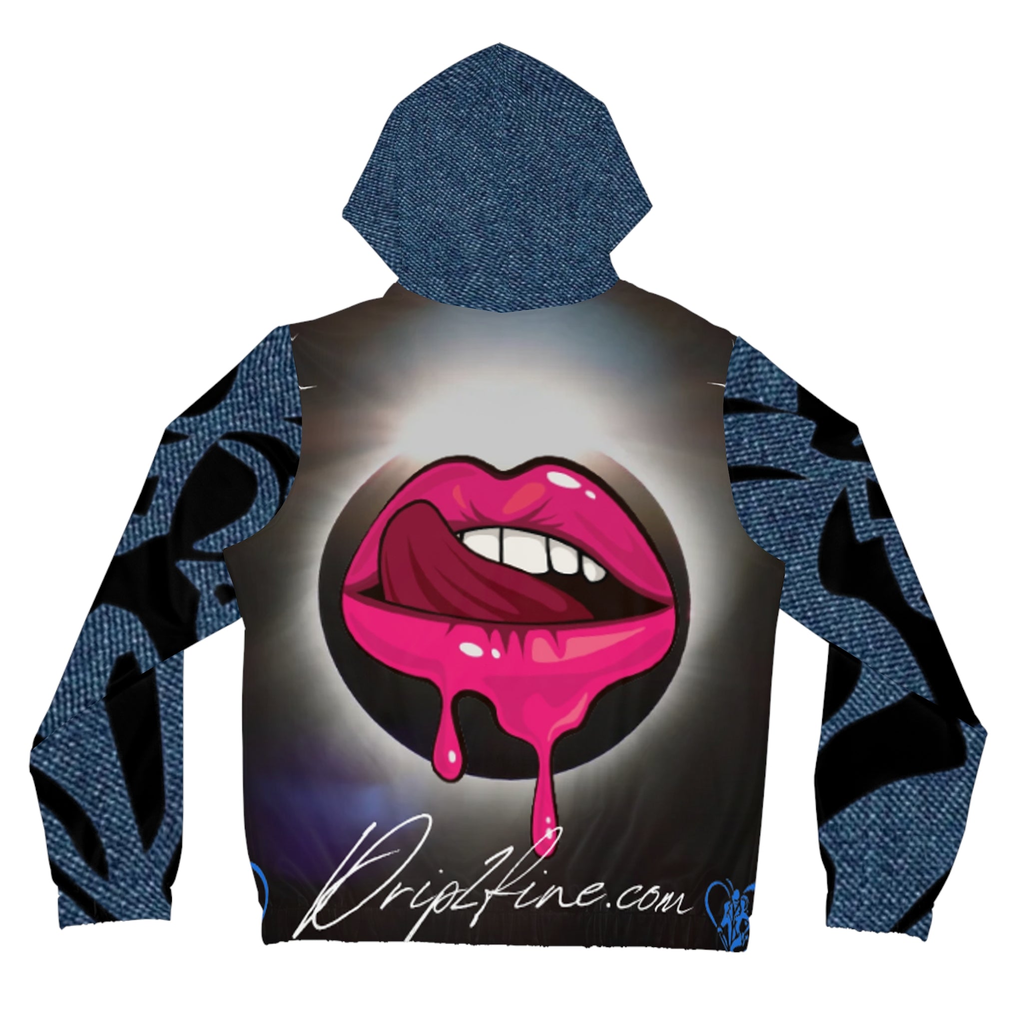 Women’s Full-Zip HIP HOP ART Hoodie (AOP)