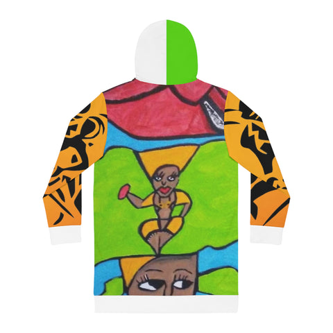 Women's HIP HOP ART Hoodie Dress (AOP)