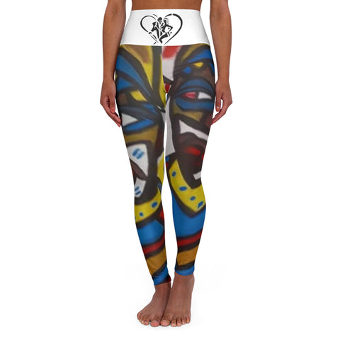 High Waisted HIP HOP ART Yoga Leggings (AOP)