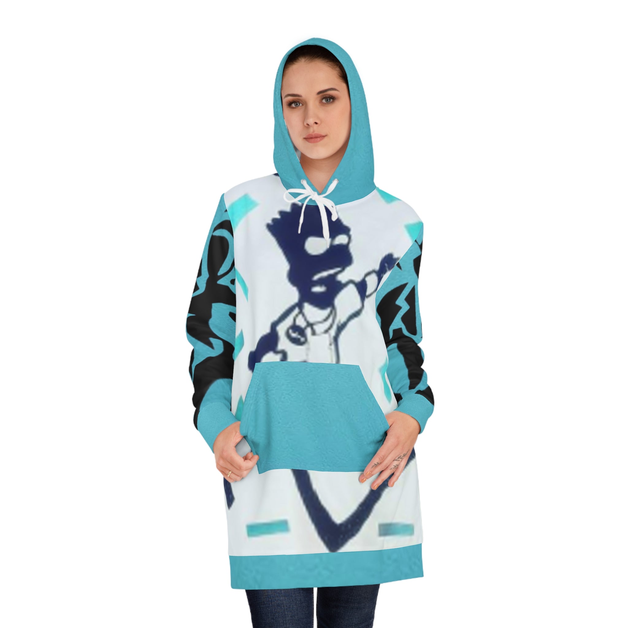 Women's HIP HOP ART Hoodie Dress (AOP)