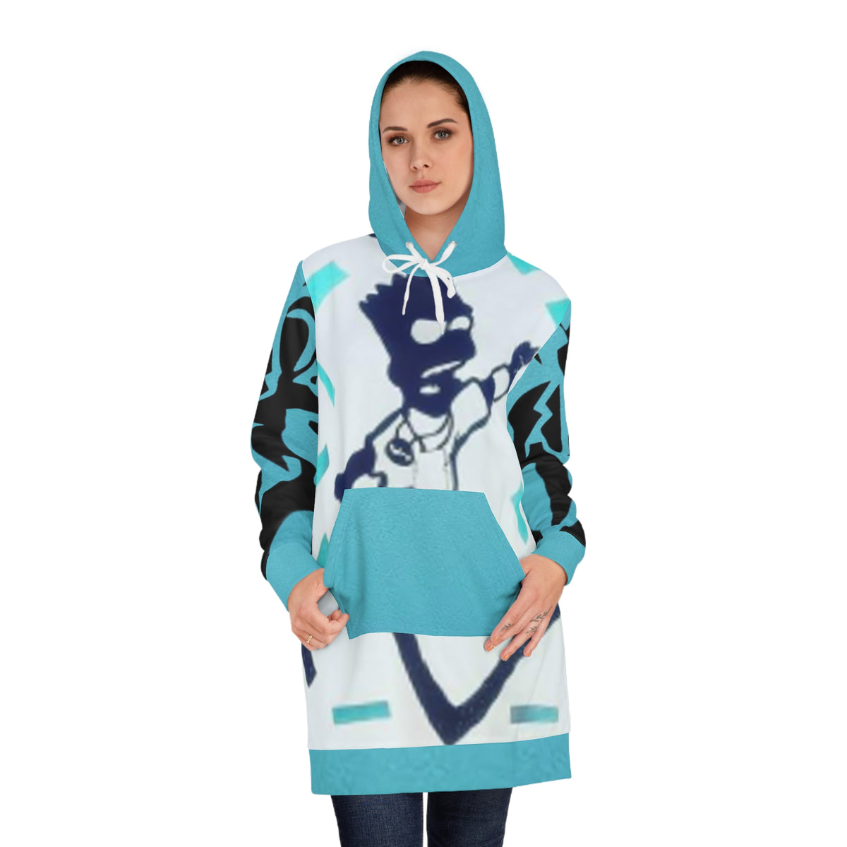 Women's HIP HOP ART Hoodie Dress (AOP)