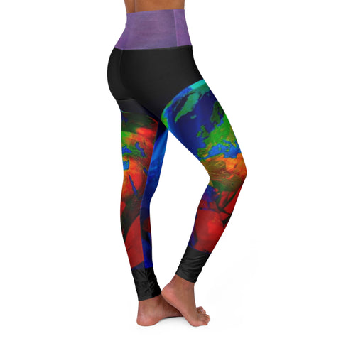 High Waisted HIP HOP ART Yoga Leggings (AOP)