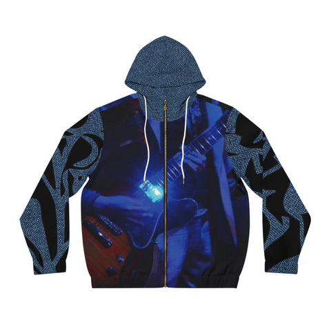 Men's Full-Zip  HIP HOP ART Hoodie (AOP)