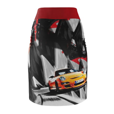 Women's HIP HOP ART Pencil Skirt (AOP)