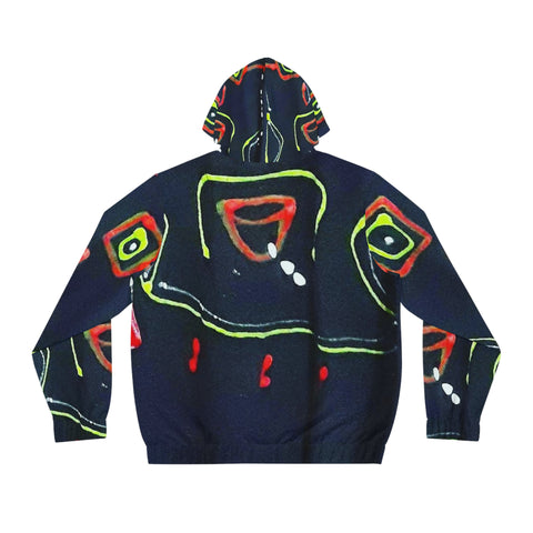 Men's Full-Zip HIP HOP ART Hoodie (AOP)